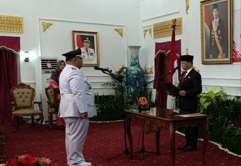 Momen pelantikan Wakil Gubernur Bengkulu Selatan.