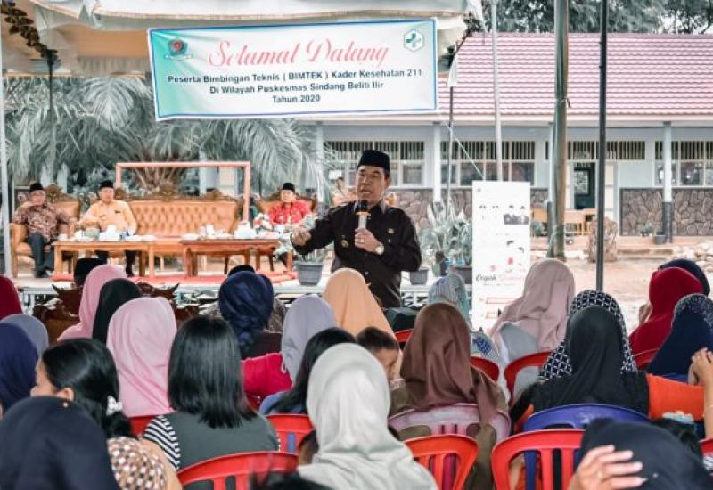 Bupati Hijazi saat menyampaikan kata sambutannya di Pembukaan Bimtek.