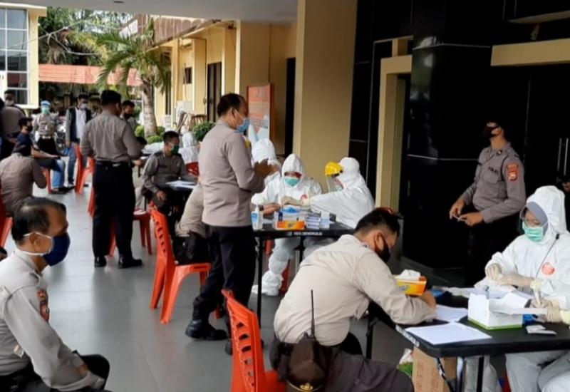150 Personil Polres Bengkulu Dirapid Test