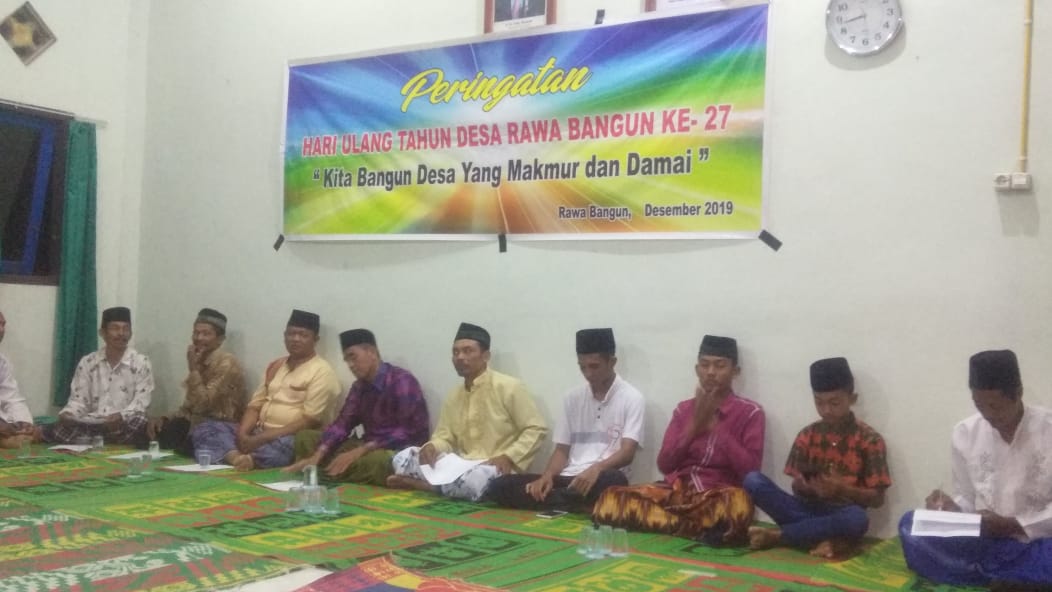 Syukuran dan doa bersama HUT Desa Rawa Bangun, Mukomuko