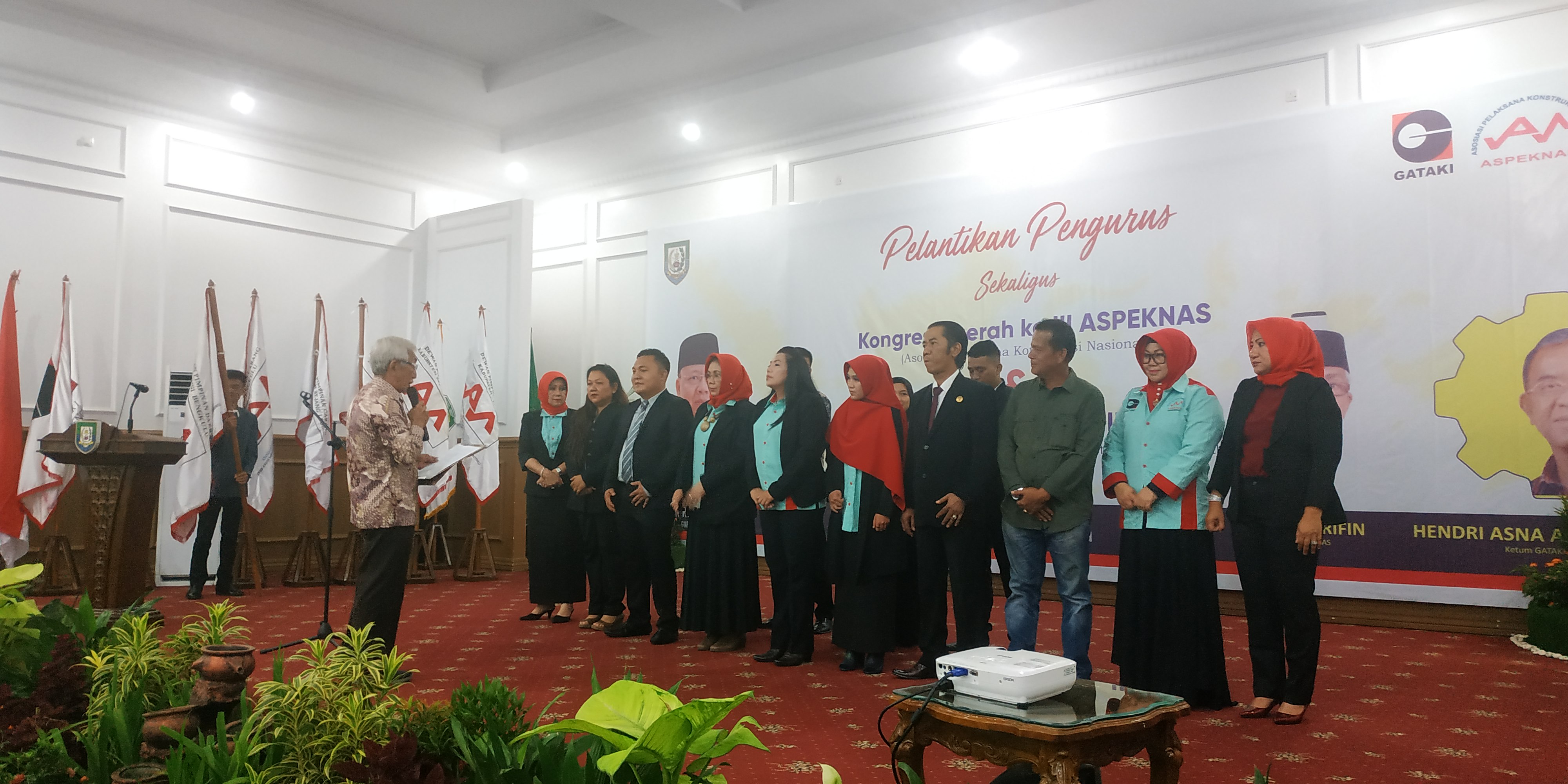 Pengukuhan ASPEKNAS dan GATAKI Bengkulu.