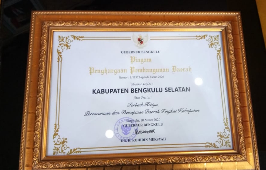 Pemkab BS Terbaik Ketiga Penghargaan PPD
