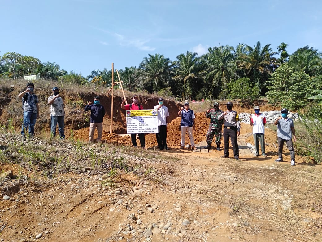 Desa Manjunto Jaya, 2 Dari 5 Item Dikerjakan Untuk Realisasi DD Tahap I