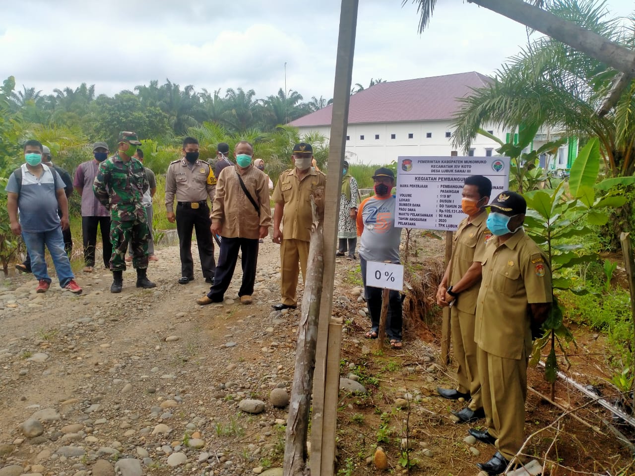 Ada Tiga Item Pekerjaan, Desa Lubuk Sanai III Sigap Laksanakan Titik Nol