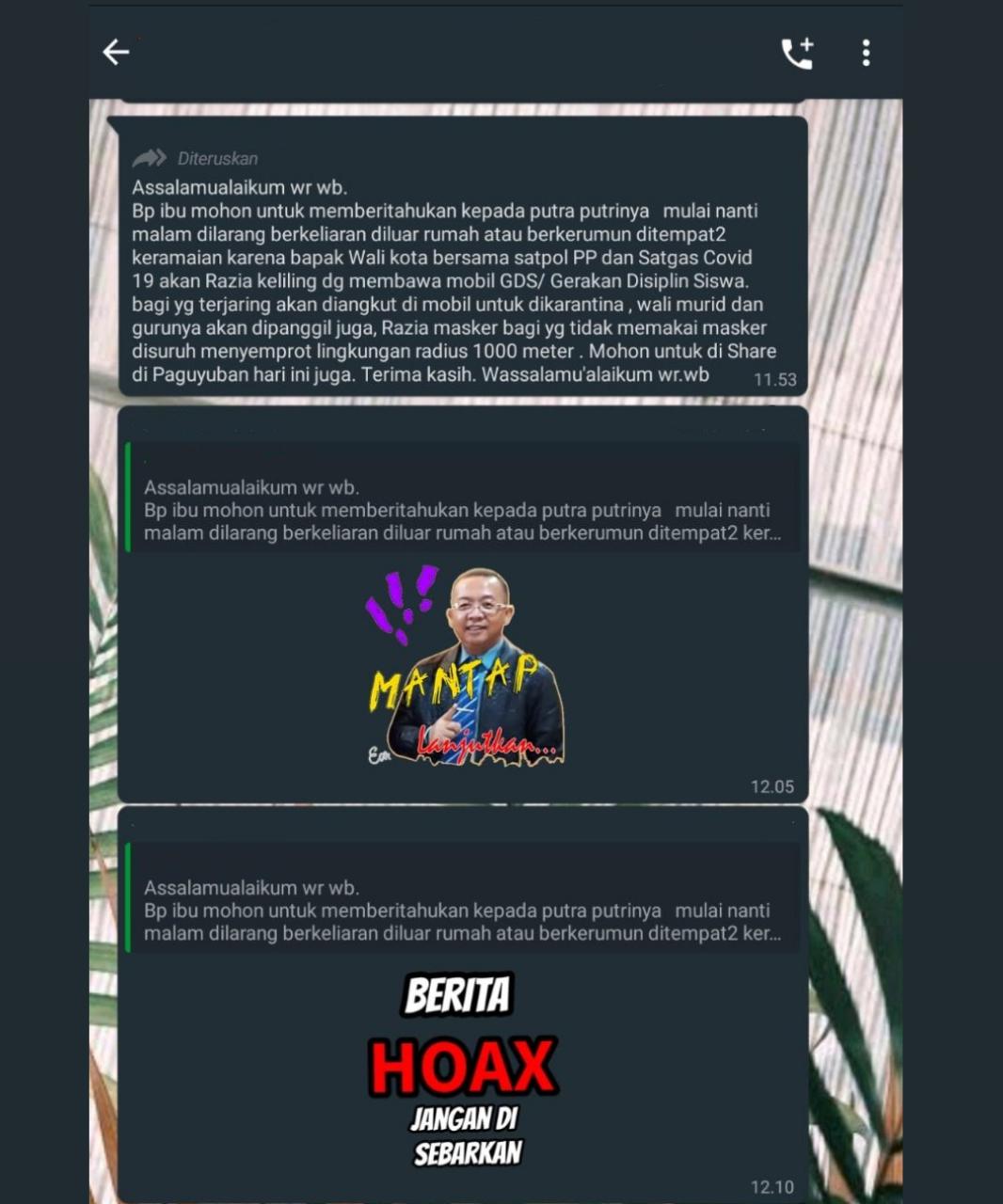 Razia Siswa Tak Pakai Masker Dipastikan Hoax