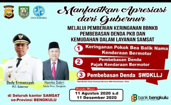 Selama Pandemi, Pemprov Berikan Keringanan Pembayaran Pajak Motor