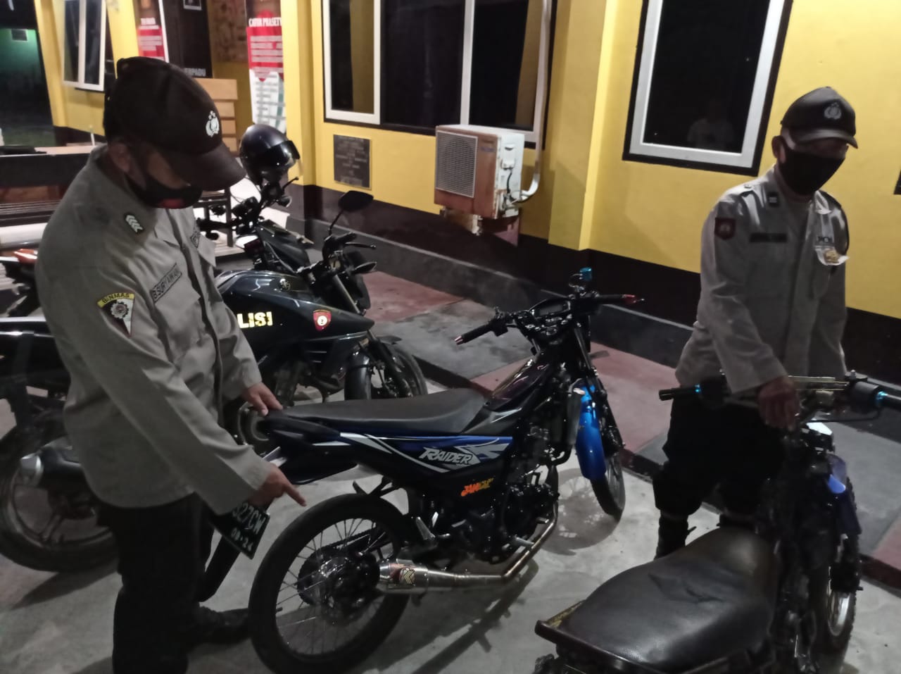 Bikin Bising, Dua Sepeda Motor Berknalpot Brong Diamankan