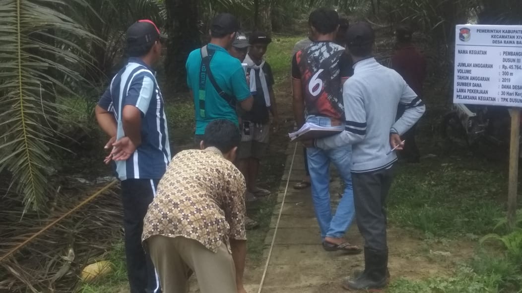 Pengukuran pekerjaan realisasi Dana Desa
