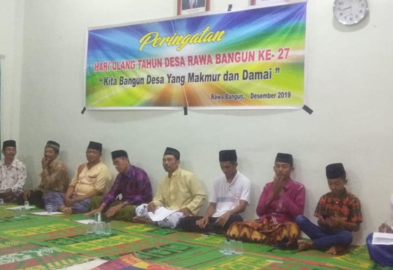 Syukuran dan doa bersama HUT Desa Rawa Bangun, Mukomuko