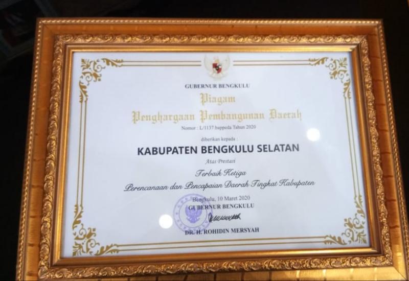 Pemkab BS Terbaik Ketiga Penghargaan PPD