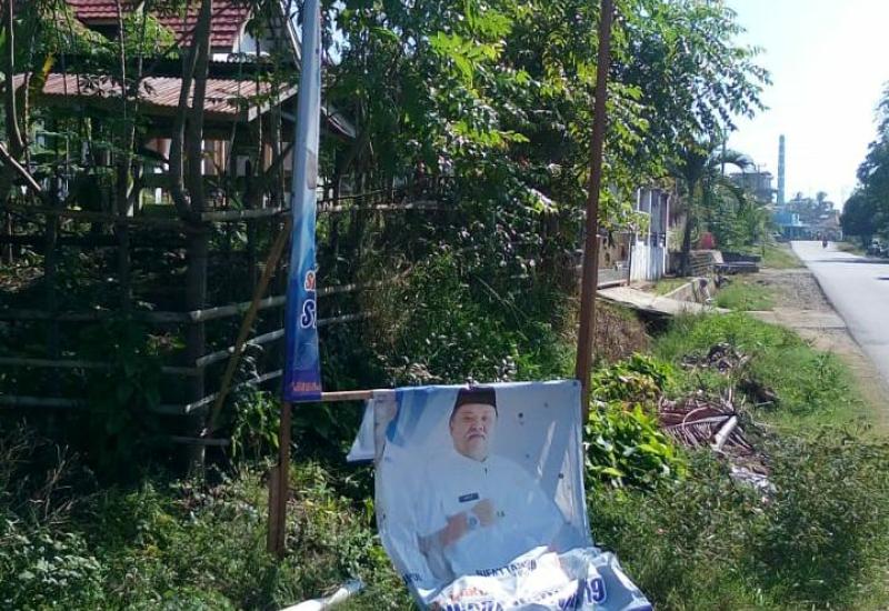 Baliho Sosialisasi Lawan Covid-19 di BS Dirusak OTD
