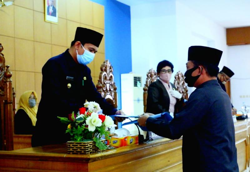 Seluruh Fraksi Dewan BU Setujui LKPJ Pemkab Soal APBD 2019 Dijadikan Perda