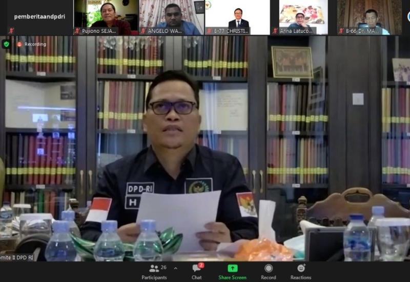 DPD RI Sebut Telah Berupaya Keras Perjuangkan Aspirasi Daerah Dalam Omnibus Law