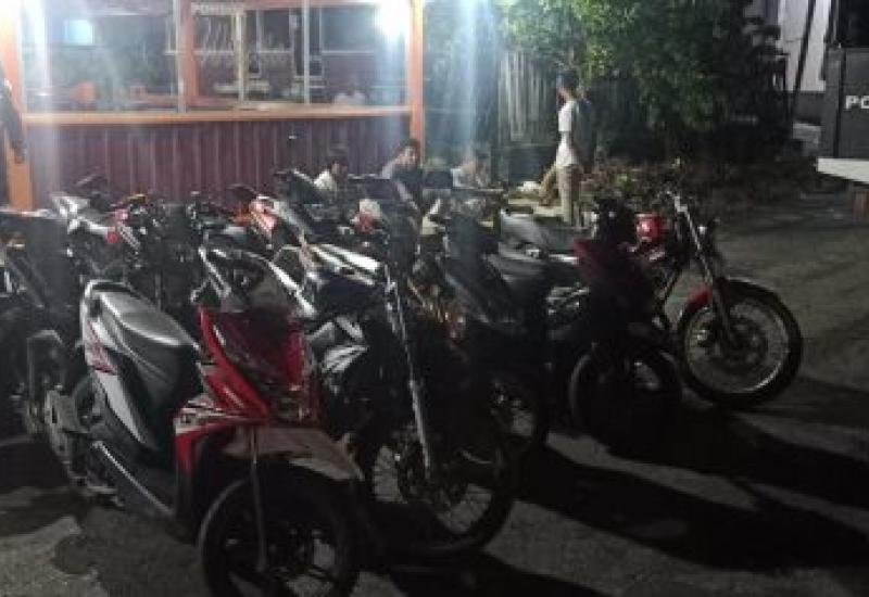 Razia Balap Liar, 18 Motor di BS Diamankan Polisi