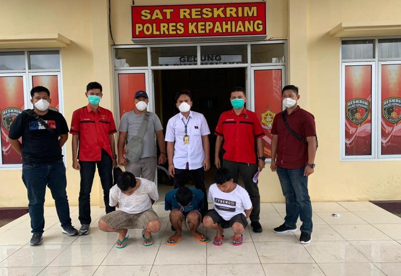 Dihari Yang Sama, Tiga Pemuda Pelaku Penganiayaan Digiring ke Sarang Elang
