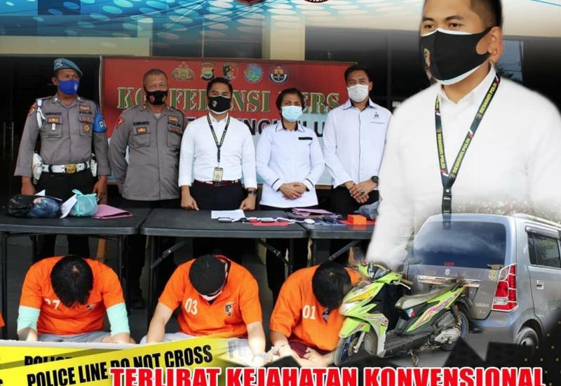 Polres Bengkulu Berhasil Ringkus 10 Tersangka 5 Kasus Berbeda 