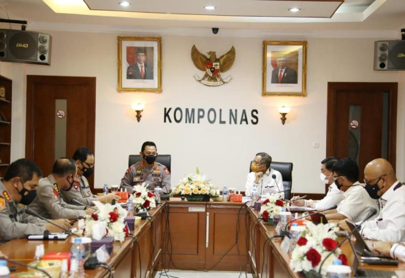 Kapolri Bahas Pemantapan Polri Presisi Bareng Kompolnas