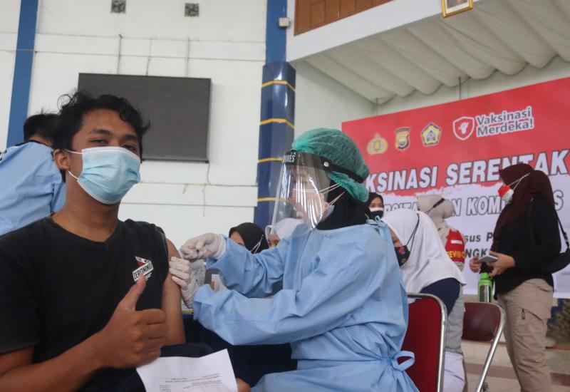 Vaksinasi Polda Bengkulu