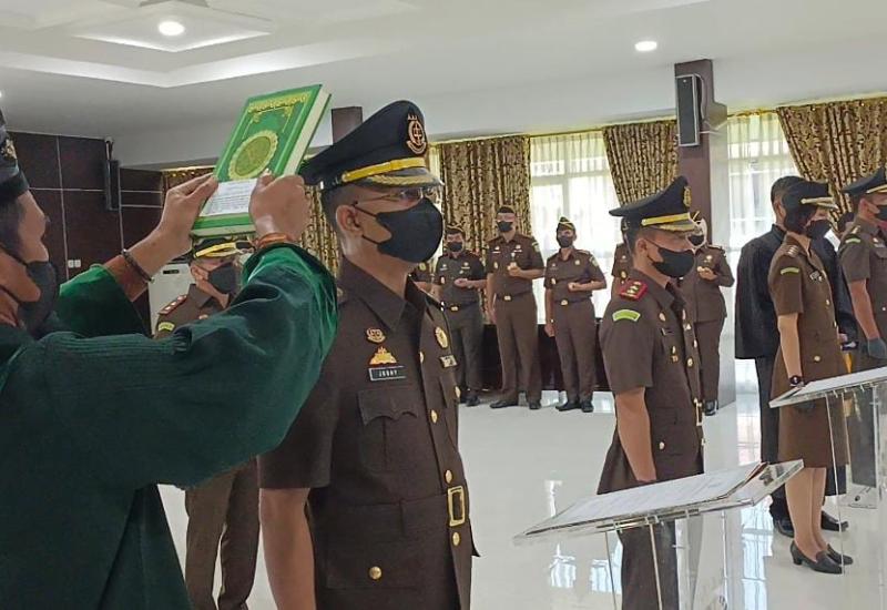Tiga Kejari di Bengkulu dilantik