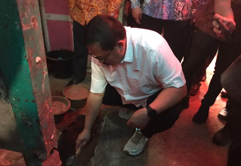 Peletakan Batu Pertama Program Perbaikan RTLH di Kota Bengkulu
