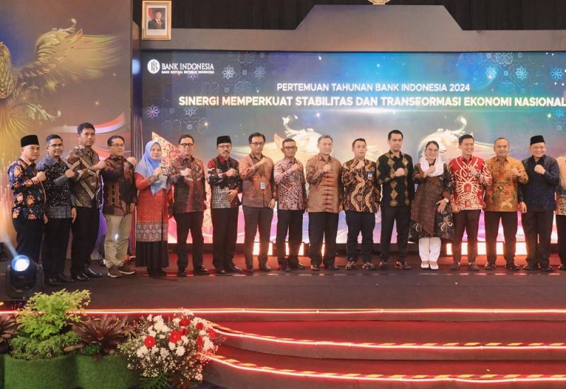 Kanwil Kemenkumham Bengkulu turut menghadiri Pertemuan Tahunan Bank Indonesia (PTBI) 2024 yang diselenggarakan di Hotel Mercure Bengkulu, Jumat (29/11/2024). 