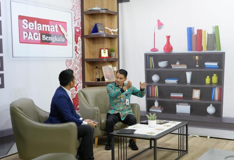 Kepala Kantor Wilayah Kementerian Hukum (Kanwil Kemenkum) Bengkulu menjadi narasumber istimewa dalam acara "Selamat Pagi Bengkulu" yang disiarkan oleh RBTV.
