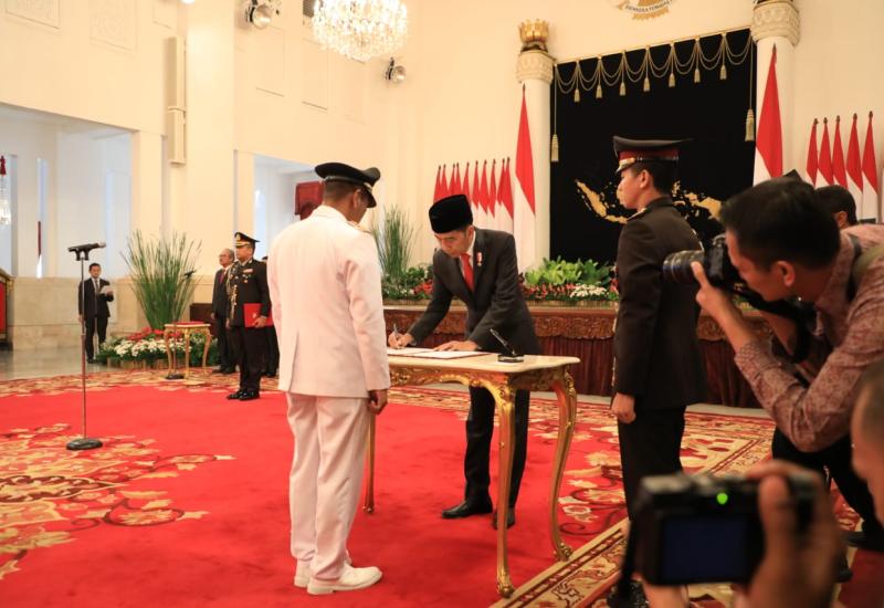 Presiden RI Joko Widodo Lantik Wakil Gubernur Bengkulu Dedy Ermansyah
